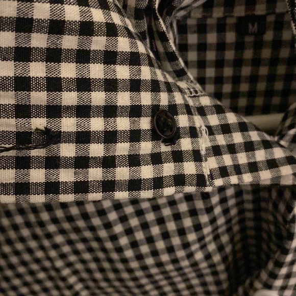 Printed black and white ruffle shirt dress - Picture 14 of 14